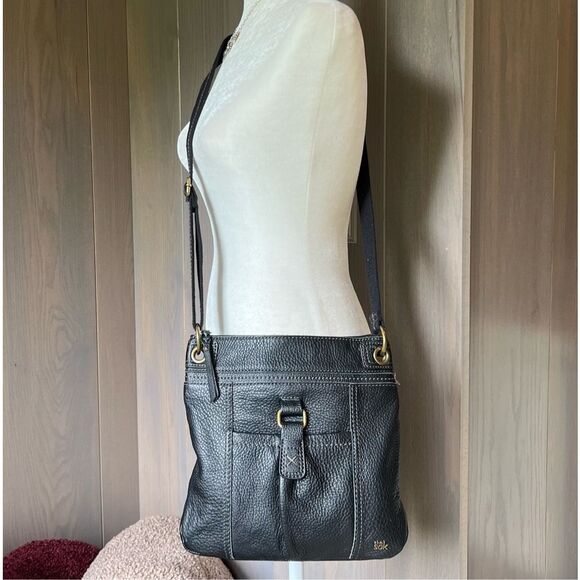 THE SAK Leather Crossbody Bag Black - Picture 2 of 12
